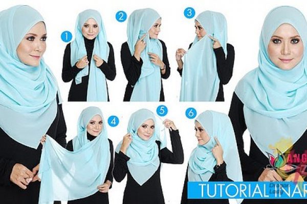 Cara Pakai Tudung Selendang Panjang Ringkas Dan Cantik 2